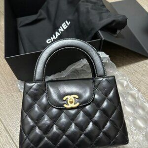 CHANEL 23k Kelly Large Black
